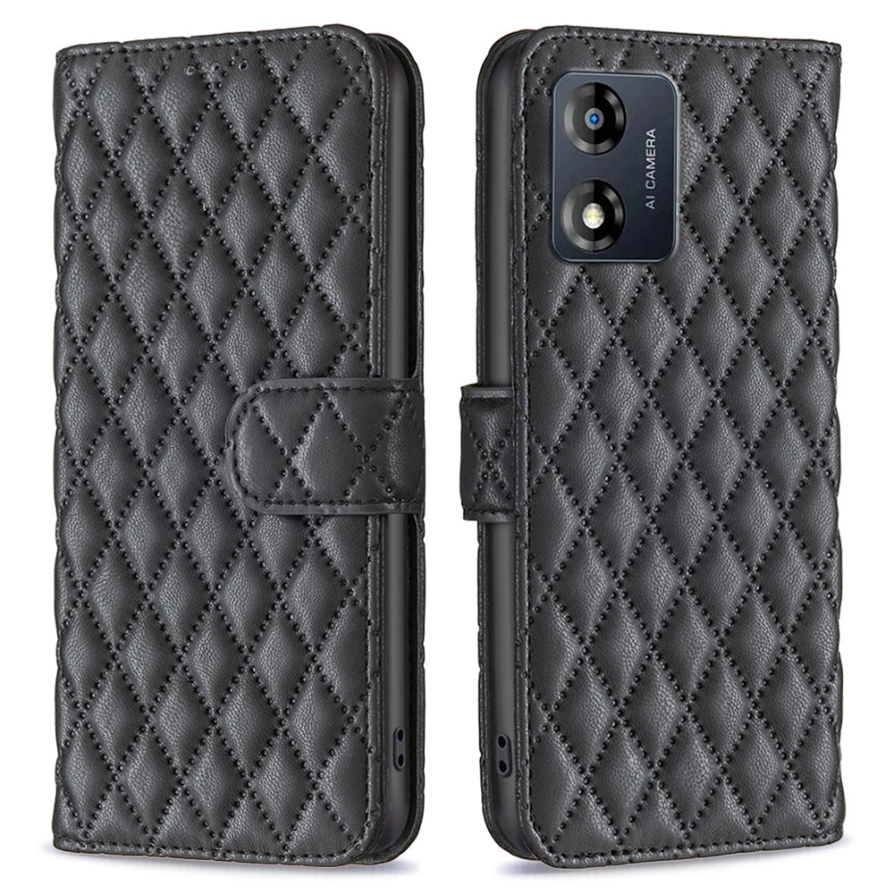 BINFEN COLOR for Motorola Moto E13 4G Anti-shock Leather Phone Case Wallet Stand BF Style-14 Anti-scratch Phone Cover BINFEN COLOR for Motorola Moto E13 4G Anti-shock Leather Phone Case Wallet Stand BF Style-14 Anti-scratch Phone Cover